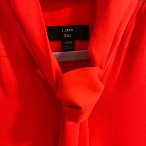 J Crew XXS bow/tie collar sleeveless